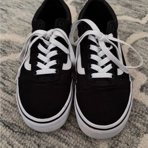 Classic Black and White Canvas Sneakers